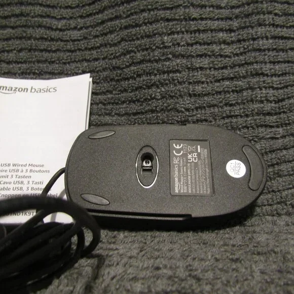 amazon basics 3 - button usb wired computer mouse - Picture 5 of 6